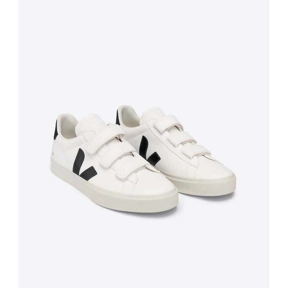 Pantofi Barbati Veja RECIFE CHROMEFREE White/Black | RO 197BEX